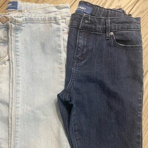 2 pairs of Super Skinny Old Navy Plus girls jeans size 12.